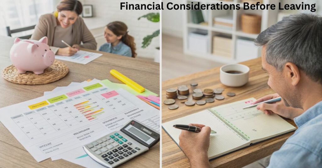 Financial Considerations Before Leaving