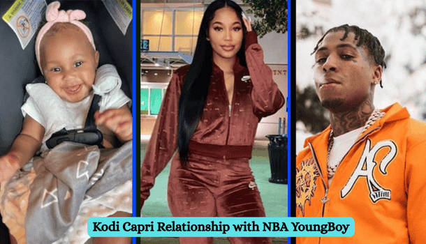 Kodi Capri with NBA YoungBoy, showcasing their strong father-daughter relationship through family moments and public appearances.