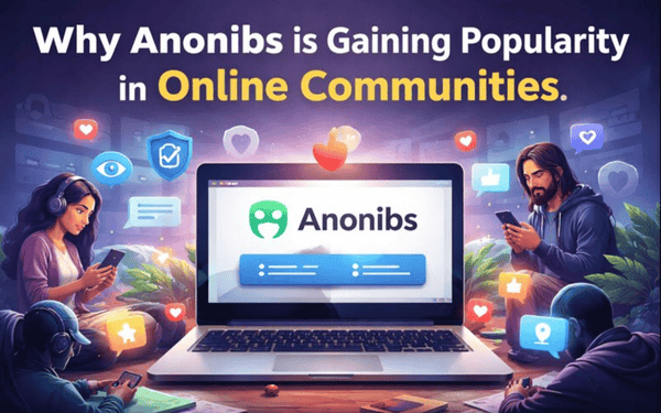 Why Anonibs is Gaining Popularity in Online Communities Illustration showing users engaging on Anonibs, highlighting its popularity in anonymous online communities.